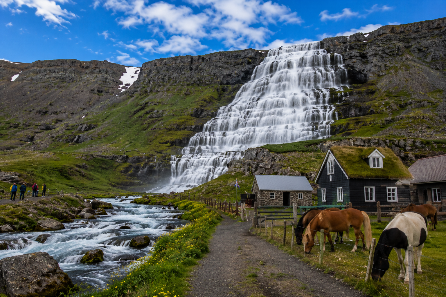 Dynjandi Waterfall & Farm Tour from Isafjordur Port